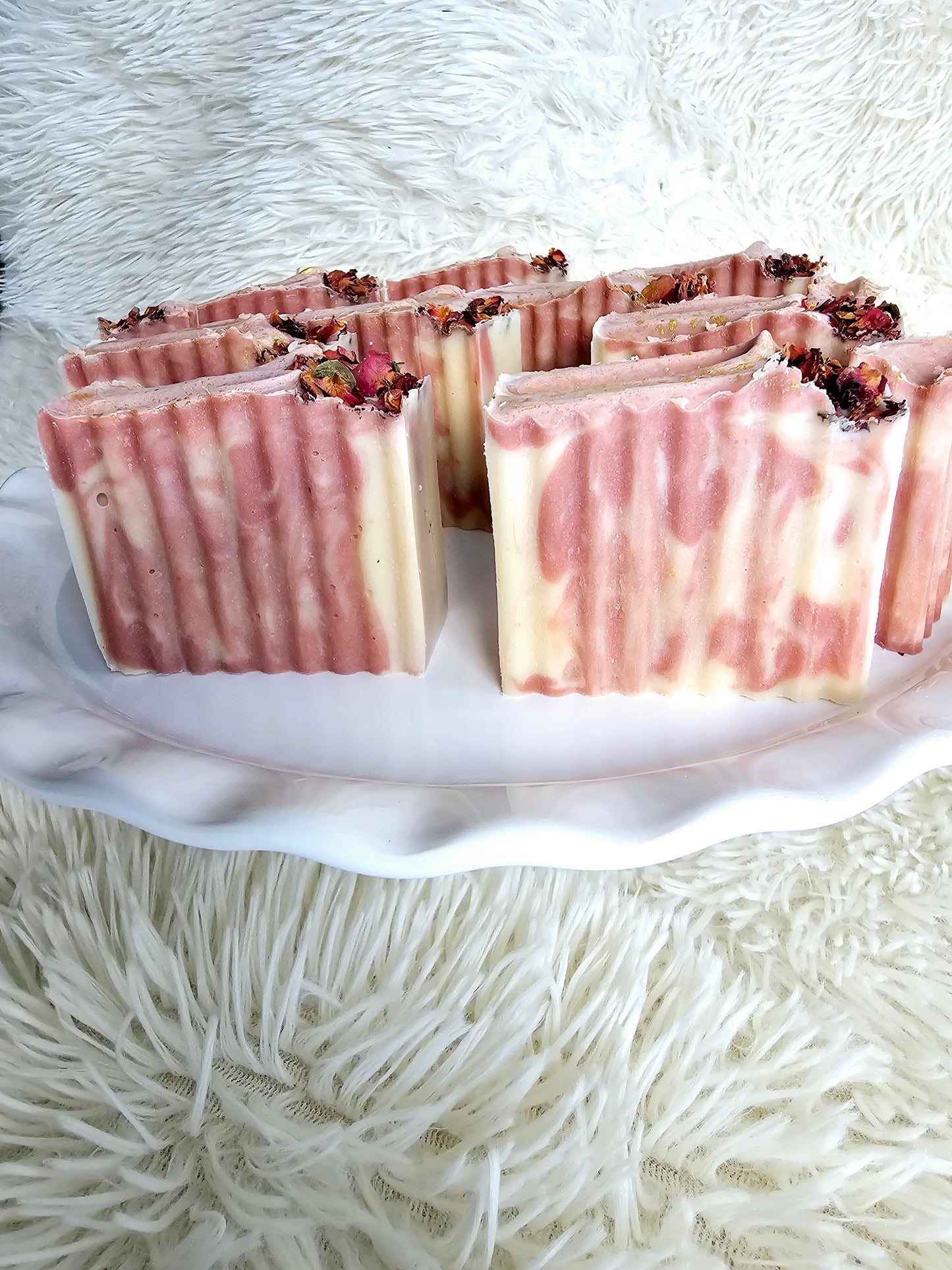 Handmade Goats Milk Soap Rose oil scent